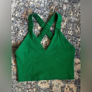 Maeve by Anthropology Women’s Cropped Green Tank Sz Small